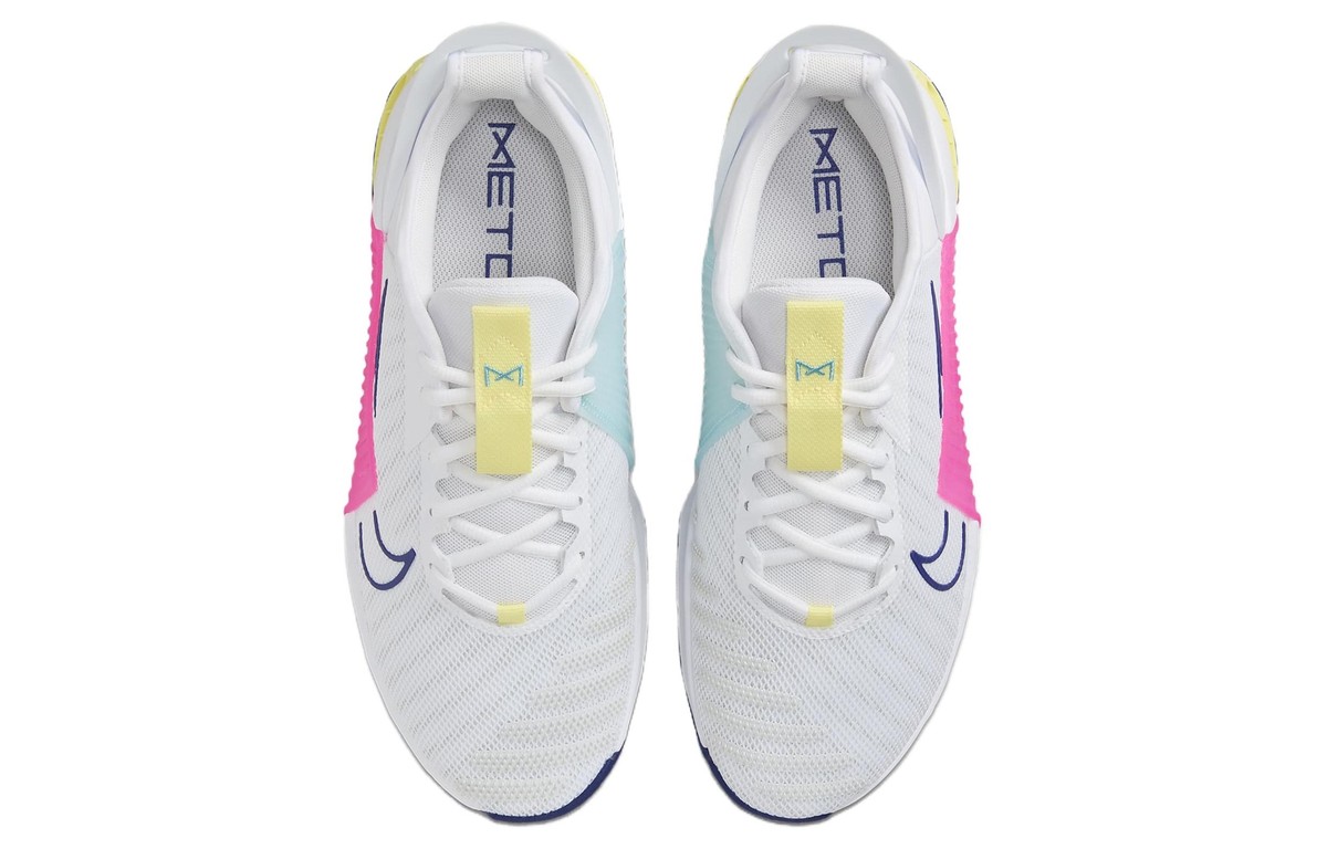 Nike Metcon 9 EasyOn Shoes White Citron Yellow/Pink DZ2615 102 Men Sz 10 No Box Nike Metcon 9 EasyOn White Royal Pink for Sale  main image 3