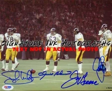 Pittsburgh Steelers Steel Curtain Signed Autographed 8x10 Photo reprint