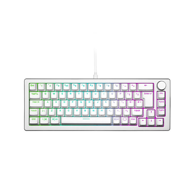 Cooler Master CK720 65% Mechanische Tastatur White Switches Space Silber/Weiß