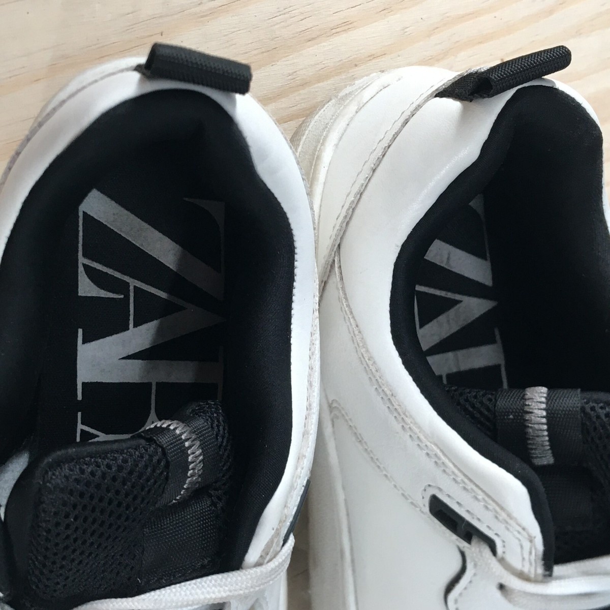 Zara Shoes Womens 38 Casual Platform Sneakers White Low Top