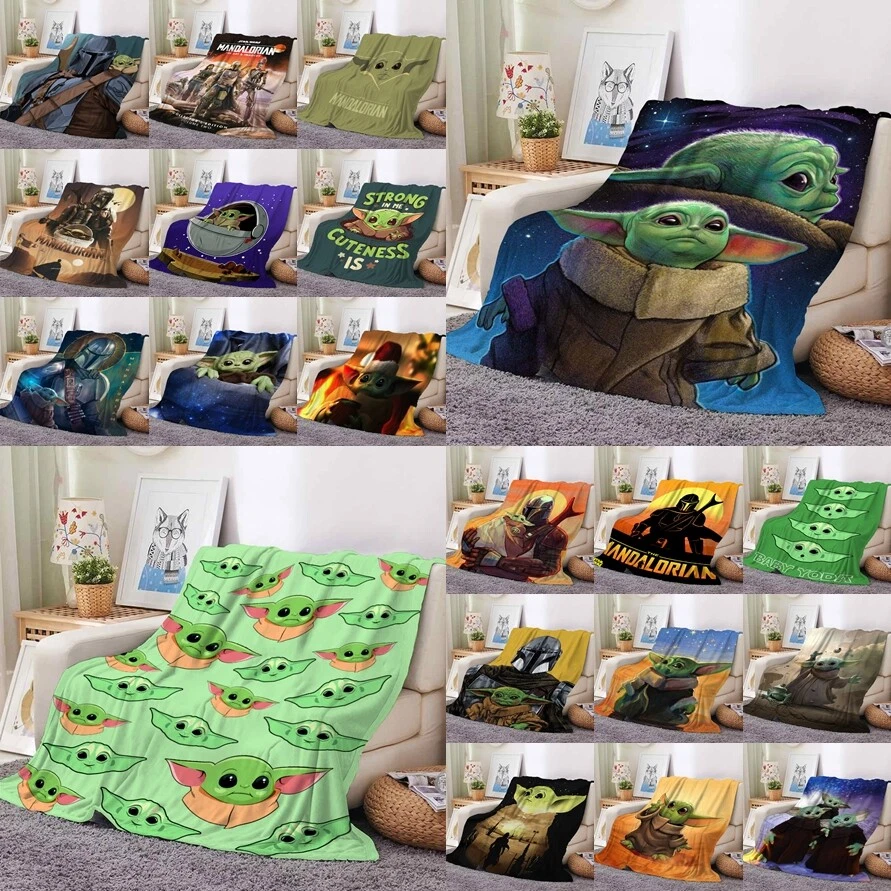 Baby yoda throw blanket deals