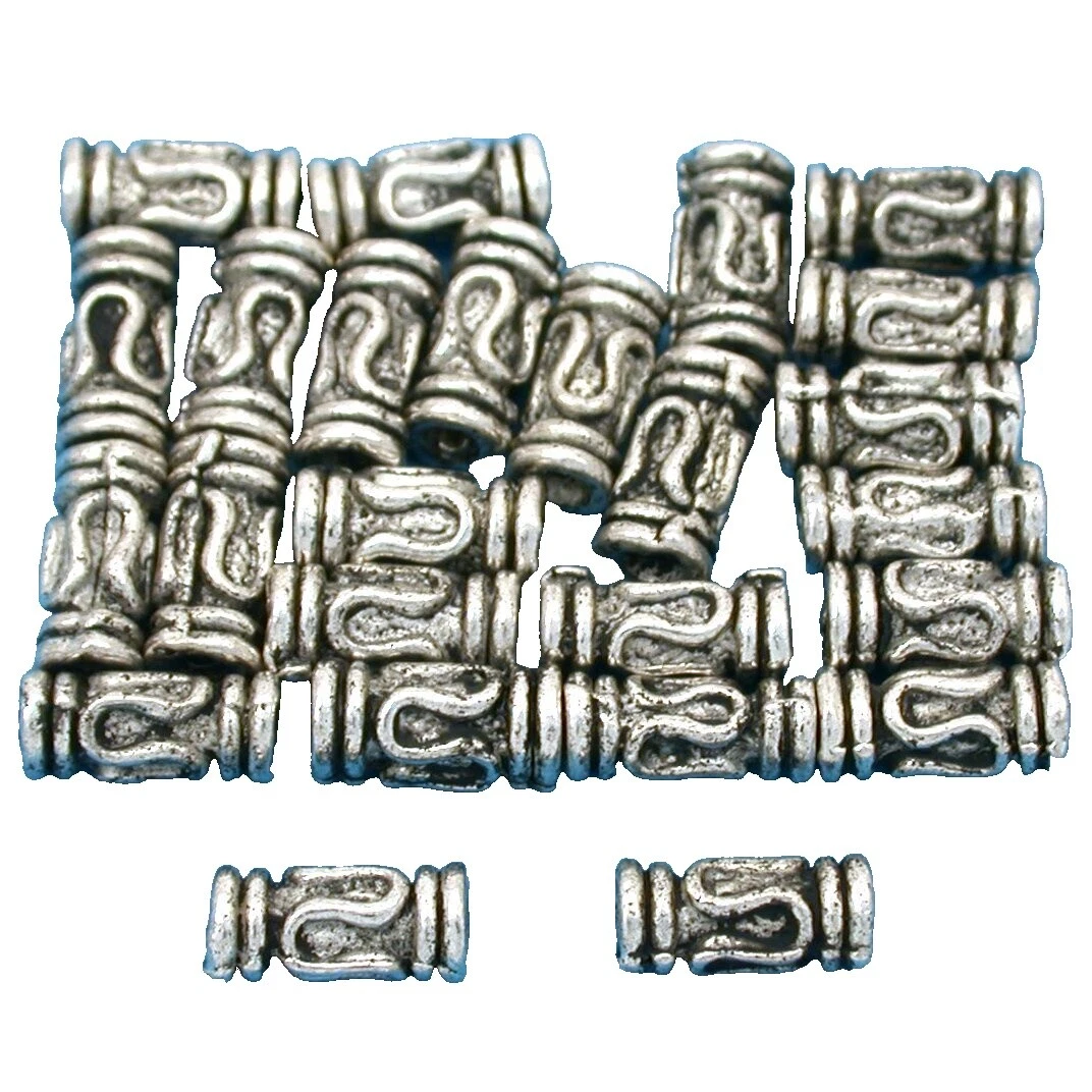 Tube Antiqued 9 - 9.9 mm Size Jewelry Making Beads