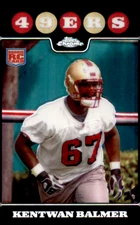 2008 Topps Chrome Refractor - #TC230 Kentwan Balmer (RC) San Francisco 49ers