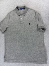 Polo Ralph Lauren Classic Solid Short Sleeve Polo Shirt Men's XL Gray