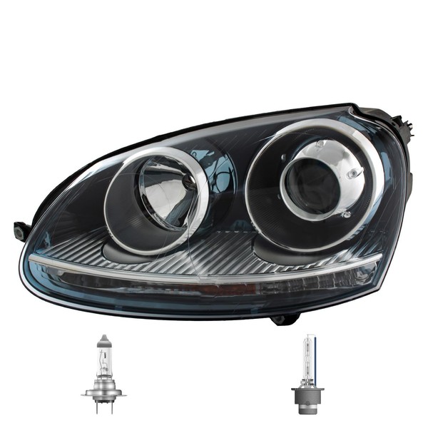 Xenon Scheinwerfer Links FüR VW Golf V 5 Typ 1K Bj 03-08 D2S+H7 Inkl. Lampen-image