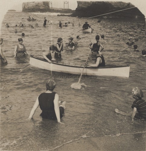 Biarritz Badende Am Alten Brücke Frankreich Stereo Vintage Ca 1920 eBay