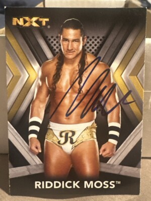 Riddick Moss Signed 2017 WWE Topps NXT Card Mad Cap Moss Autographed