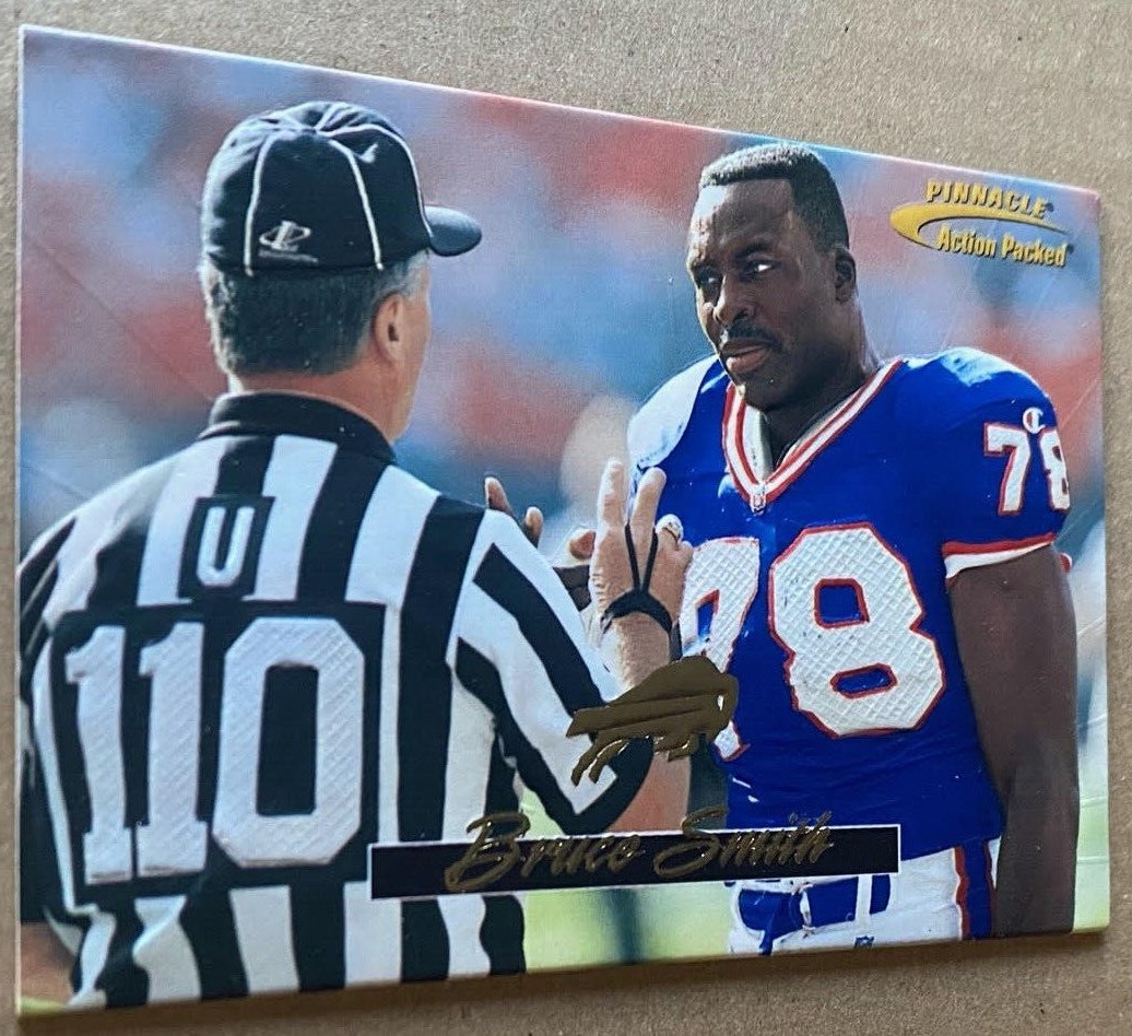 BRUCE SMITH HOF 1996 PINNACLE ACTION PACKED Card #55 NM-MT Condition