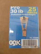 OOK Pro 30 LB Professional Picture Hangers NOS 25 Pieces