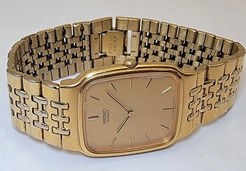 VTG 1980th original Seiko gold tone men’s watch 5Y30-5309 Japan repair/parts