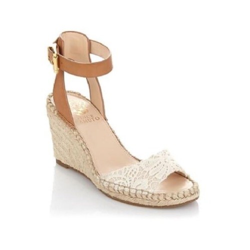 Vince Camuto Women Heel Wedge Shoes Open Toe VP-Tesa Espadrille Sandal Size 7.5 - Picture 2 of 12