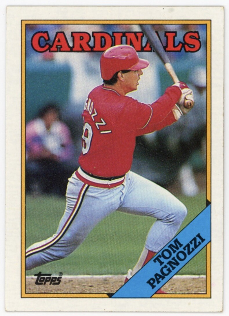 1988 Topps #689 Tom Pagnozzi St. Louis Cardinals Baseball Card