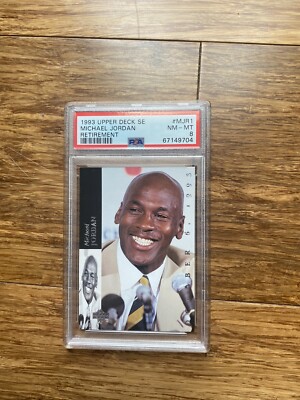 Michael Jordan 1993 Upper Deck SE Retirement #MJR1 PSA 8 | eBay