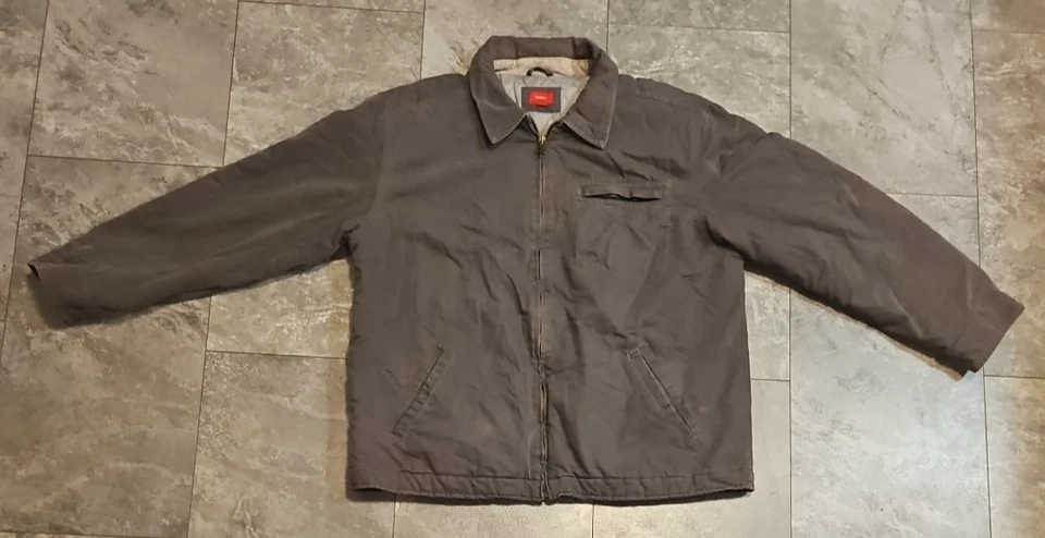 Chaqueta Mossimo GRANDE Gris Acolchada Aislada Trabajo Tareas Grunge Y2K Granero De Colección Foto 2 de 4