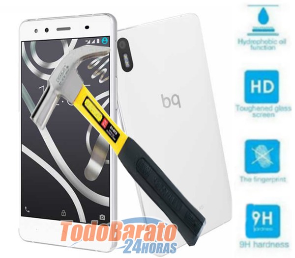 PROTECTOR PANTALLA CRISTAL TEMPLADO PARA BQ AQUARIS X5 ANTIGOLPE