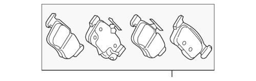 Juego de pastillas de freno traseras para Honda (N/P 43022-TGH-A11)