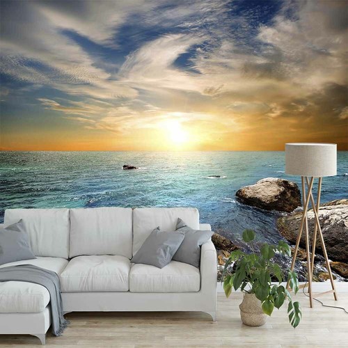 Light Feather Clouds 3D Shower Curtain Waterproof Fabric Bathroom Decoration - Picture 2 of 7