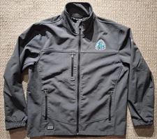 Dri Duck DDX Black Jacket Mens Size Large Wildlife Foundation Embroidery 