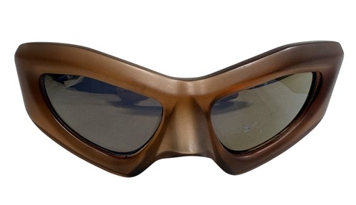 Entire Studios Brown Compound Performance Sunglasses Matte Rust/Bronze Mirror
