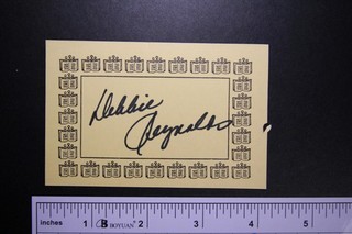 DEBBIE REYNOLDS (1932 2016) (SINGIN IN THE RAIN) AUTOGRAPH PAPER