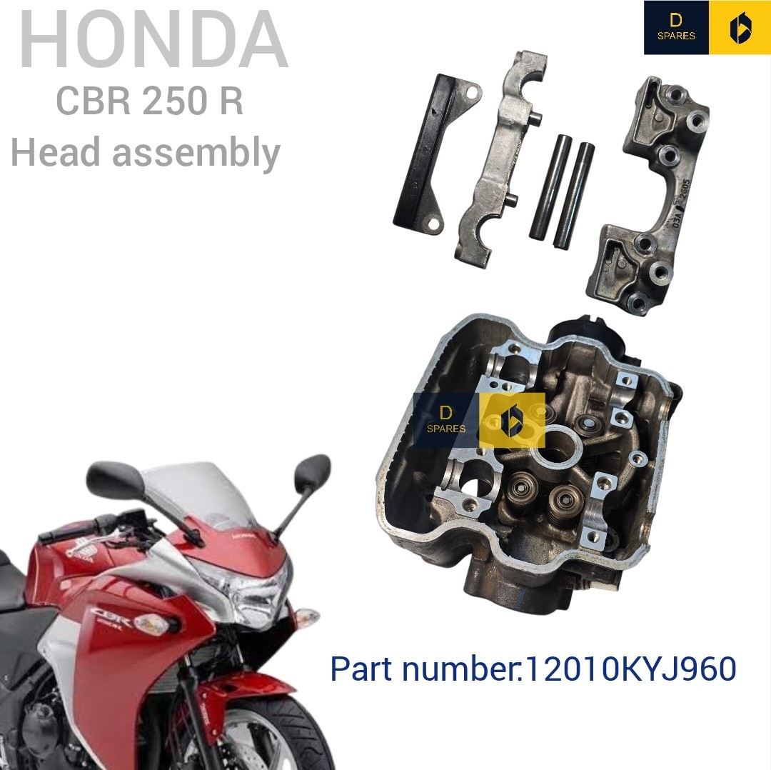 HONDA CBR 250R CYLINDER HEAD ASSEMBLY 12010KYJ960 Without