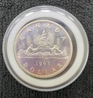 1963 Canada Elizabeth ll  Dollar SILVER Coin