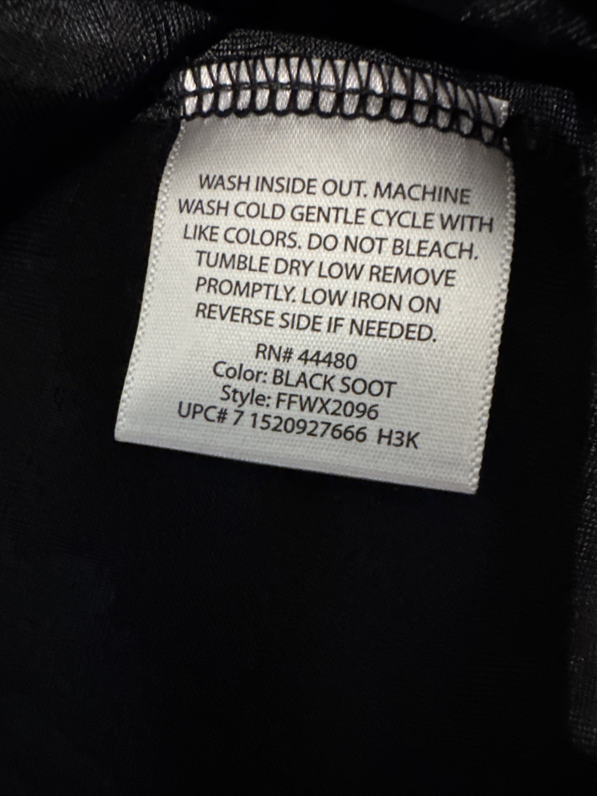 White Stag Shirt Top T-Shirt Women 3X (22W-24W) Sequin Black Floral