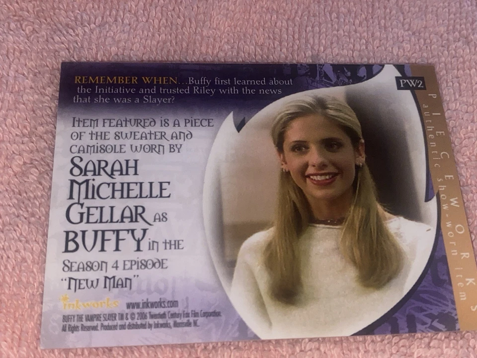 Buffy the vampire slayer pieceworks Card Sweater & Camisole PW2 Memories Inkwork - Image 2 of 2