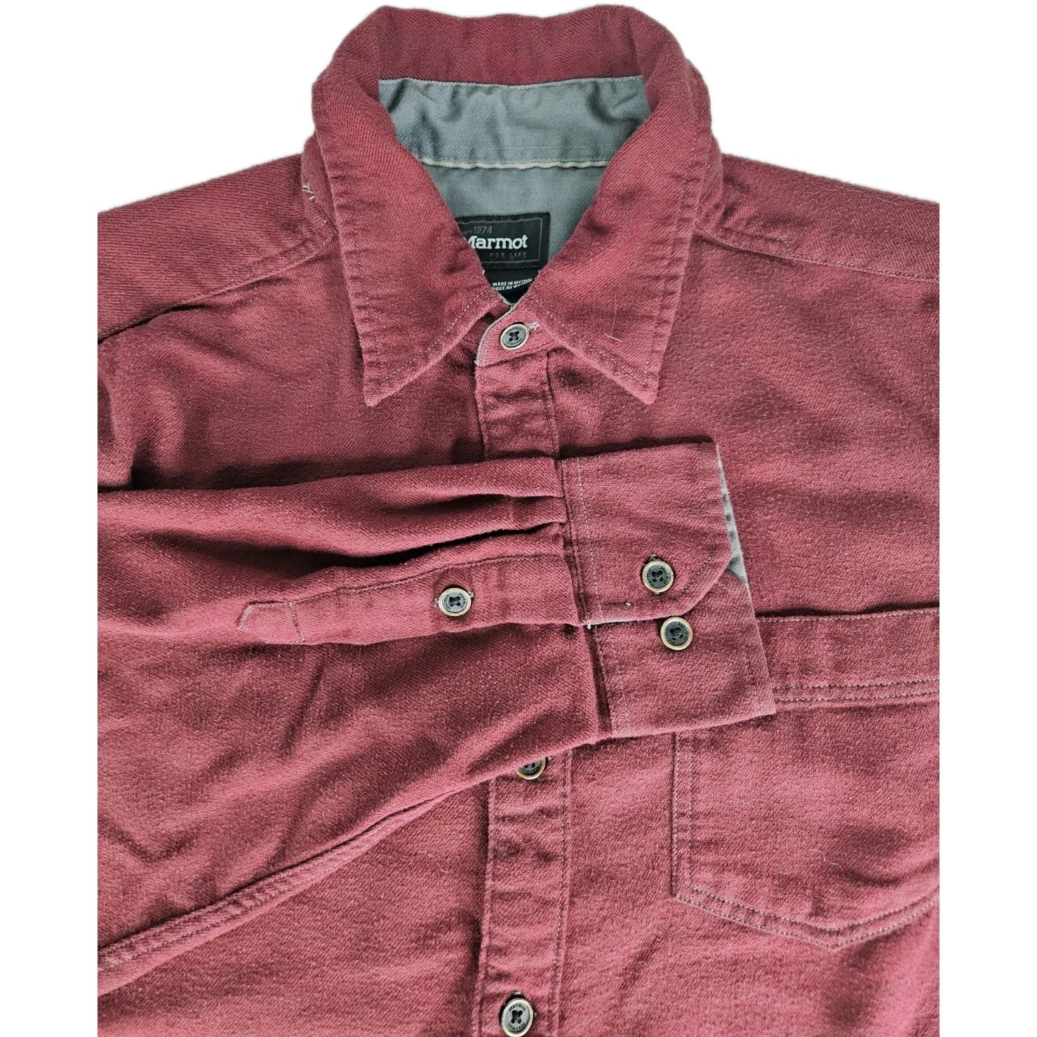 Marmot Flannel Shirt Men L Burgundy Long Sleeve Button Workwear Casual Outdoor
Opens in a new window