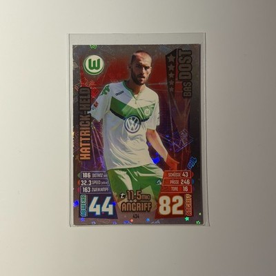 Topps Match Attax Bundesliga 15/16 2015/2016 Bas Dost Hattrick-Held 434