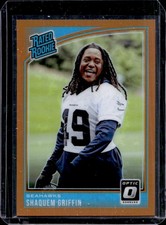 2018 Panini Donruss Optic Shaquem Griffin Orange Prizm Rookie RC #/199 Seahawks