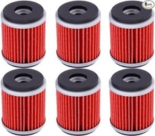 6-PACK Oil Filter Replacement Fit for YZ250 XT250 YBR250 YFZ450 YFZ450R YFZ450W