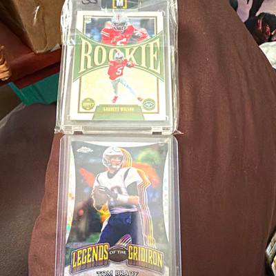 Topps 2022 NFL Topps Chrome/Legends Gridiron 2-Card Lot: Brady Wilson RC