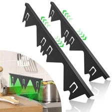 Stainless Steel Stove Gap Covers Adjustable Filler(2 Pack) Guard Range Trim Kit