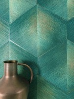 Newroom Vliestapete GrüN 3D Rauten Geometrisch Modern Metallic Wohnzimmer Edel