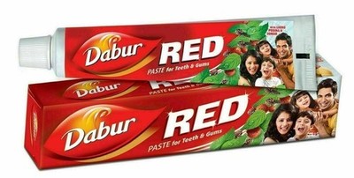 4x Dabur Herbal Red Toothpaste With Natural Clove Mint Herbal Toothpaste 100 gm