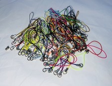 100 x New Mobile Phone Cord Bag Charm Straps Mixed Random Colours With Jump Ring