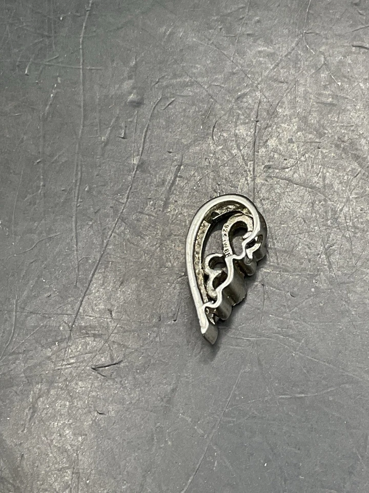 Berloque pingente "corações abertos" de diamante esterlina 925 Jane Seymour - Imagem 2 de 4