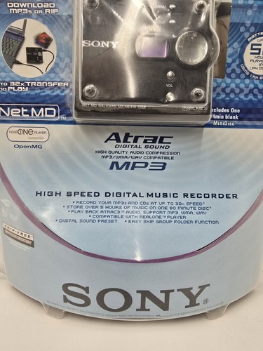 NEW 2003 Sony MZ-NE410 Net MD Walkman Recorder Iconic Retro Tech Nostalgia VTG - Bild 11 von 16