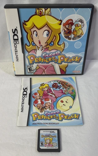 Super Princess Peach (Nintendo DS, 2006) Complete CIB Authentic Tested 