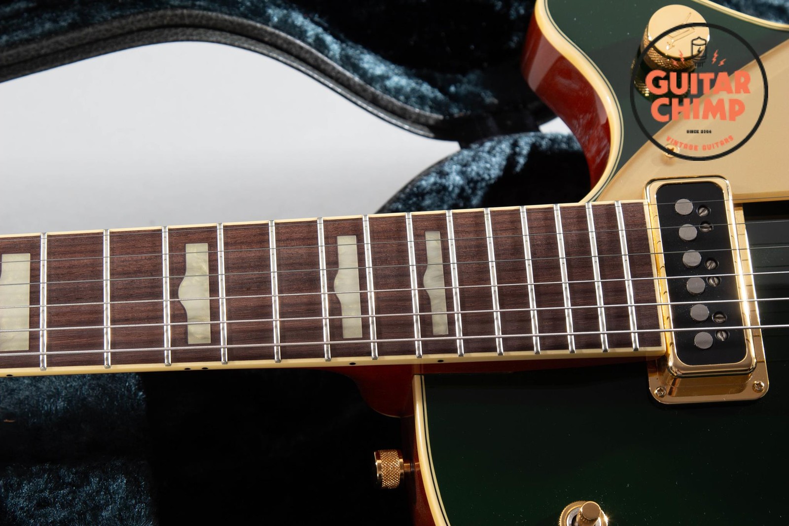 2012 Gretsch G6128TCG Duo Jet – Cadillac Green, DynaSonic Pickups, OHSC