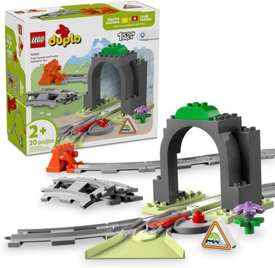 LEGO DUPLO Town Train Tunnel and Tracks Expansion Set - 10 Extra Pieces of...