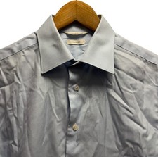 Suitsupply Men's 15.75/40 Slim Fit Light Blue Button Front Traveller Dress Shirt