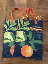 Trader Joe's Arizona Reusable Shopping Grocery Tote Bags Set of 2