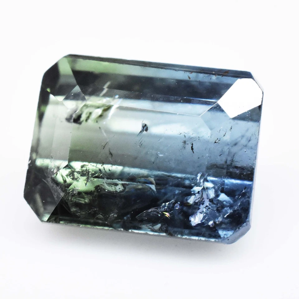 3.40Ct Natural Bi-Color Tourmaline Radiant GTL Certified Untreated Rare Gemstone - Image 3 of 4