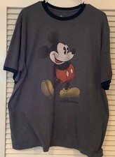 Disney Parks Mickey Mouse Walt Disney World Ringer Tee Shirt XL pre owned Nice