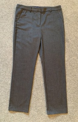 Marks & Spencer Collection Modern Slim Trousers Charcoal UK 16