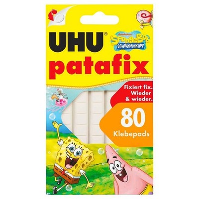 UHU patafix SpongeBob Schwammkopf doppelseitige Klebepads, 1,0 x 1,0 cm, 80...