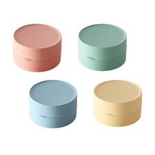 4 Colors Soap Holder Travel Case, Round Travel Soap Dish, Portable Plastic Ba...