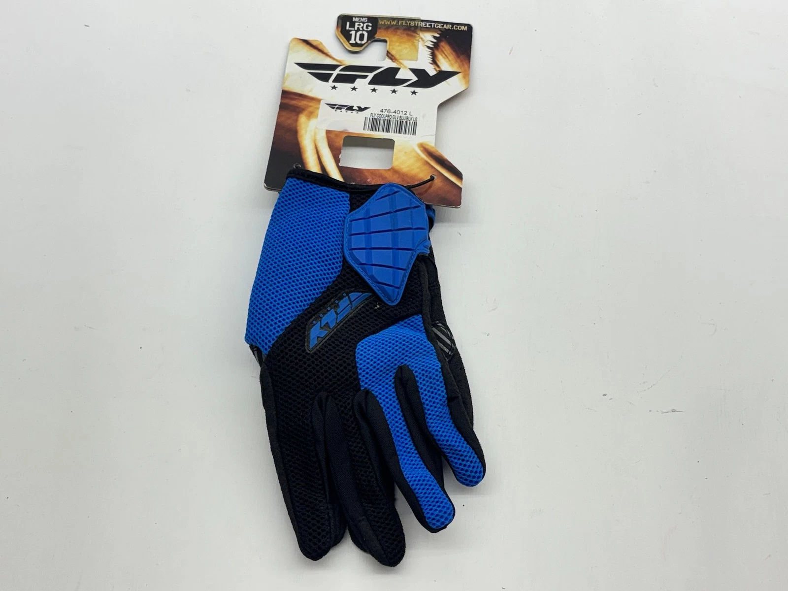 New Fly Racing Men's Gloves Large Black Blue L Riding Hand Gear Protection MX